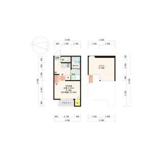 スカイトピア旭ヶ丘【2階】の間取り