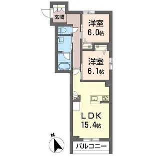 ラ プラール【3階】の間取り