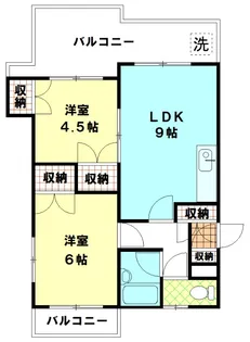ハイツインディゴ【3階】の間取り
