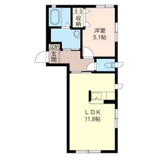 フォンテーヌ【1階】の間取り