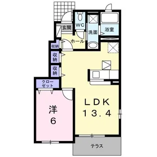 フォーリーフ【1階】の間取り