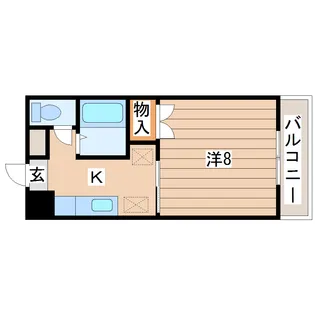 フラワーパレス【3階】の間取り