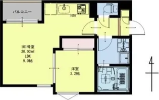 REGALEST泉中央【1階】の間取り