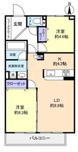 ドルチェ【3階】の間取り