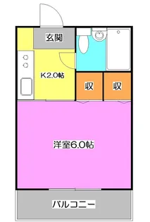 東京都東久留米市本町2【アパート】の間取り