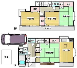 東京都青梅市新町3【一戸建】の間取り