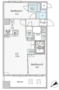 ビエラコート日本橋久松町【7階】の間取り