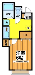 第二東コーポ【1階】の間取り