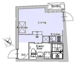 東京都渋谷区本町6【マンション】の間取り
