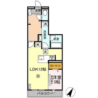 ソラリス【1階】の間取り