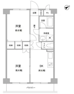 リヴレ駒場【2階】の間取り