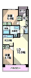 東京都小平市上水本町5【マンション】の間取り