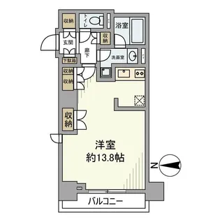 ベルフォート西荻駅前【4階】の間取り