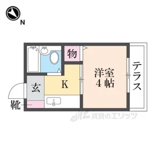 クイーン桜木【1階】の間取り