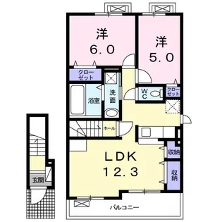 エルグラード泉【2階】の間取り