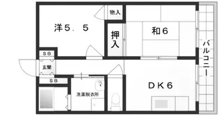 ハヤシハイツ1【3階】の間取り