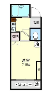ベルメゾン松福【1階】の間取り