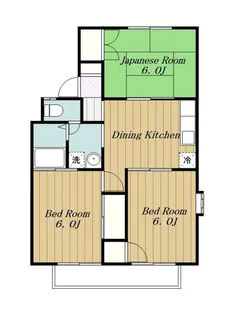 ガーデンシティ海老名A棟【2階】の間取り