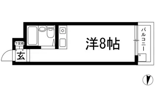 れじでんしあ門戸【4階】の間取り