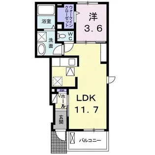 ジラソーレ【1階】の間取り