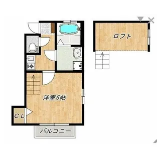 清静ハイム【2階】の間取り