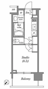 1Kの間取り画像