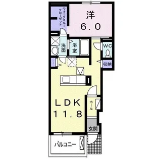 プロムナードB【1階】の間取り