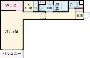 アレフガルド楽々園【3階】の間取り