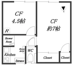 アイリス西赤羽【1階】の間取り