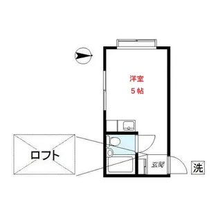 東京都品川区西大井4【アパート】の間取り