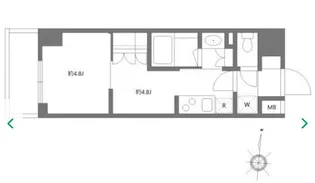 東京都江東区石島【マンション】の間取り