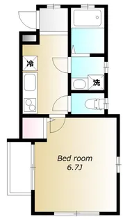メゾン童夢【1階】の間取り