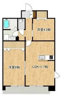 クロノス38花立【7階】の間取り