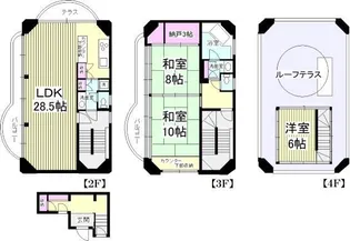 片瀬海岸3丁目ビルの間取り