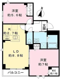 仮称エルキュ―ル東品川【3階】の間取り