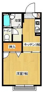 ハイツ ジョイフル【1階】の間取り