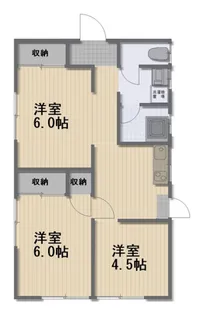 岡山県岡山市北区三野本町【一戸建】の間取り
