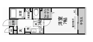 広島県福山市三吉町3【アパート】の間取り