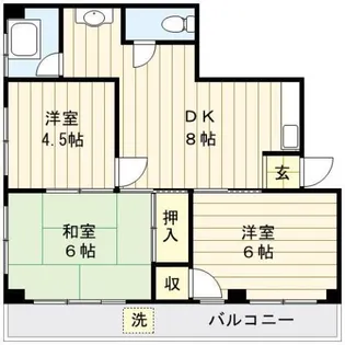マイキャッスル浅川【5階】の間取り