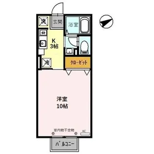 石川県金沢市寺地2【アパート】の間取り