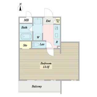 ラフィーネ生田【4階】の間取り