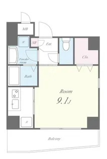 ビエンツ杉田【6階】の間取り