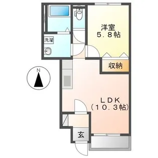 エバーハイムII【1階】の間取り