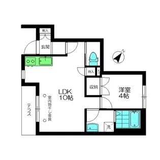 Den-en Haus【1階】の間取り