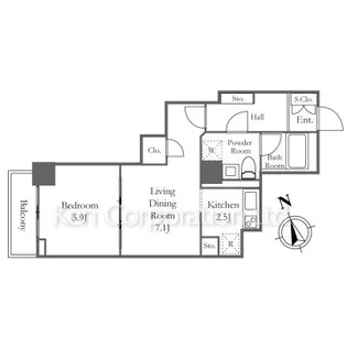 リバーシティ21新川【29階】の間取り