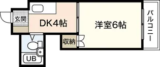 ホワイトヴィラ【2階】の間取り