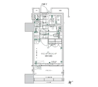 東京都港区海岸2【マンション】の間取り