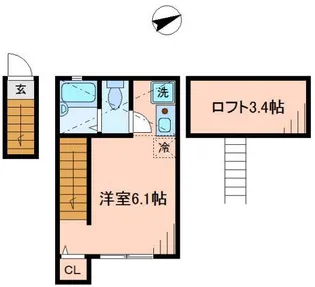 パティシオン駒込【2階】の間取り