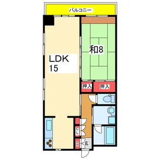 アーバンハウス西堀【8階】の間取り