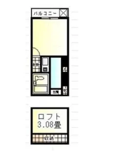 コーポマリーナ南馬込【2階】の間取り